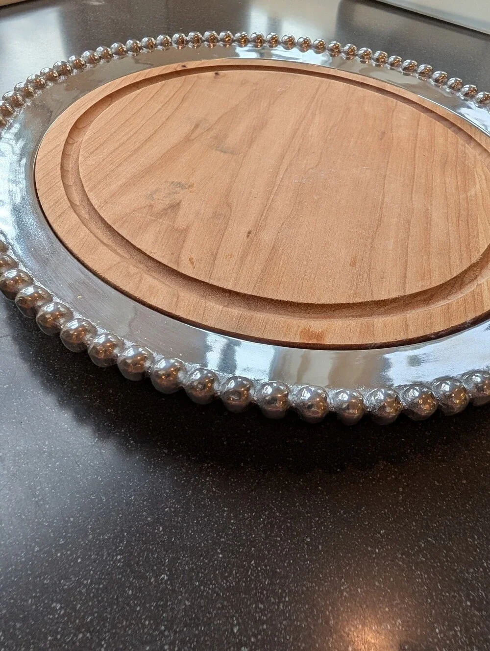 vintage MARIPOSA platter with cheese board insert 1997